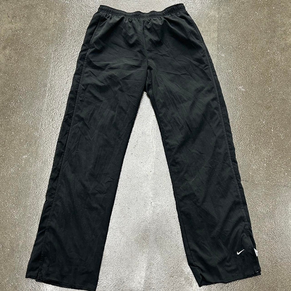 Vintage Y2K Nike Black Windbreaker Men's Medium Fleece Lined Comfy Workout Pants